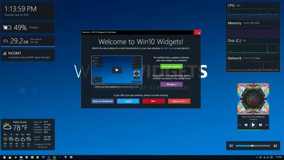 Cara Menambah Widget di PC